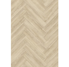 Aspect de lemn deschis la culoare în model herringbone pentru pardoseli.