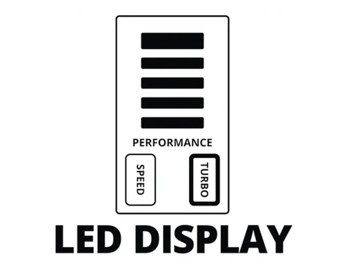 Afișaj LED pentru performanță, viteză și turbo