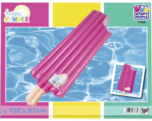 Saltea gonflabilă în formă de înghețată, cu dimensiunile 152 x 67 centimetri