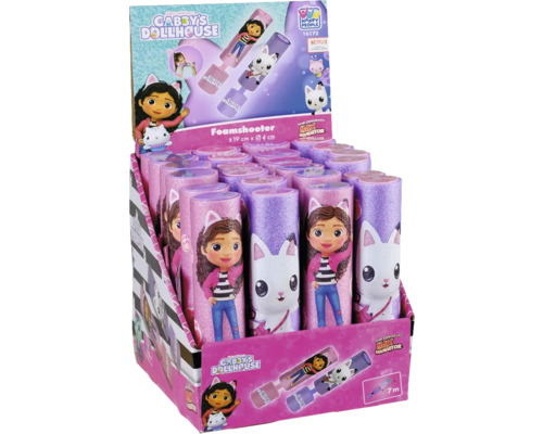Display shooter cu spumă Casa de păpuși a lui Gabby cu arme de jucărie