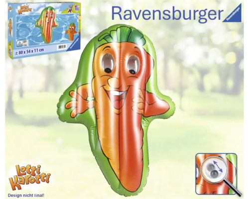 Saltea pneumatică Ravensburger Lotti Karotti cu design de morcov