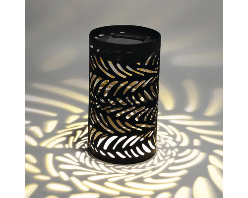 Felinar solar decorativ cu model de frunze decupat