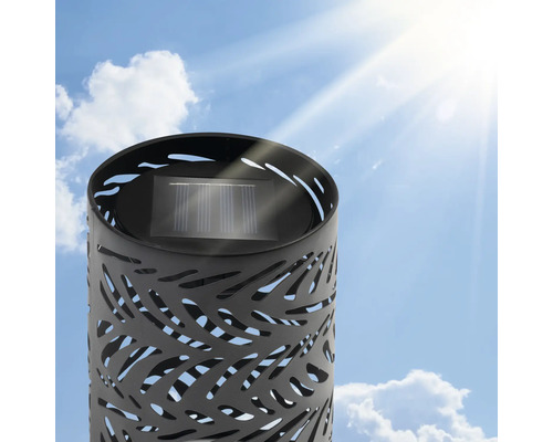 Lampa solară cu model de frunze pentru exterior