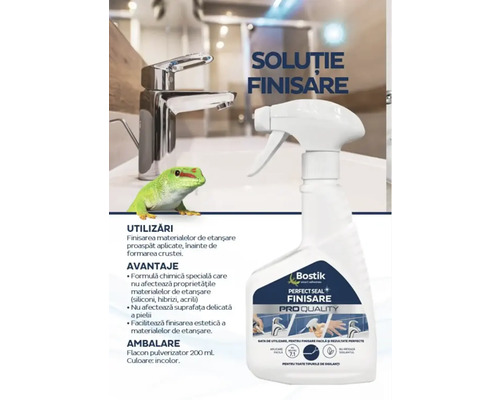 Spray de finisare Bostik Perfect Seal pentru retușarea materialelor de etanșare în baie