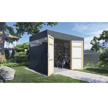 Căsuță de grădină Bertilo Design HPL 2 345x228 cm, antracit/alb