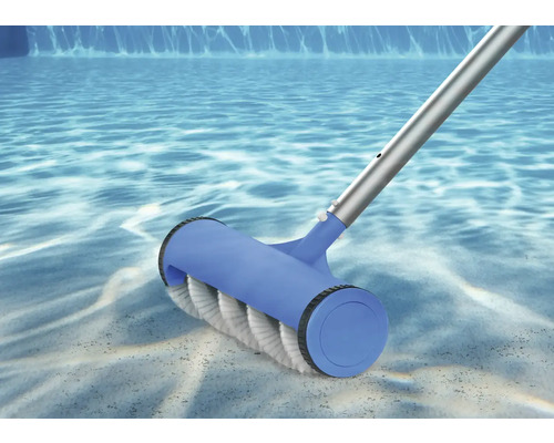 Perie pentru piscină cu tijă telescopică pentru curățarea piscinelor