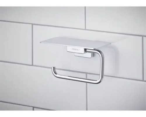 Suport hârtie igienică cu raft