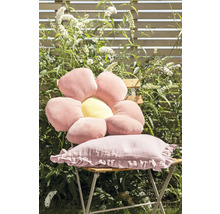 Scaun de grădină cu pernă decorativă în formă de floare și pernă decorativă