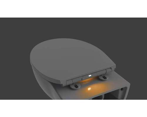 Toaletă cu iluminare