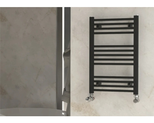 Radiator negru pentru prosoape, pentru baie