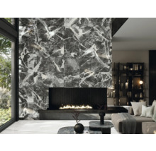 Faianță decorativă rectificată MIRAVA LUCCA Nero lucios 60x60 cm