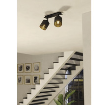 Lumină de plafon cu două spoturi în interior