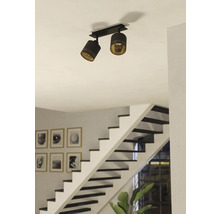 Lumină de plafon cu două spoturi și modele decorative