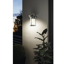 Lumină de perete cu sticlă transparentă și bec decorativ pentru iluminat exterior