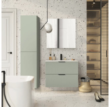 Set mobilier baie suspendat Roca Reef 80 cm PAL sage
