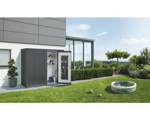 Dulap depozitare grădină pentru unelte Biohort 190 metal 187,1x79,1 cm gri închis metalizat Dulap depozitare grădină pentru unelte Biohort 190 metal 187,1x79,1 cm gri închis metalizat