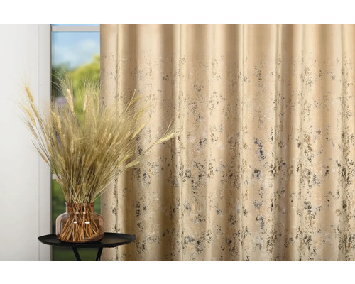 Cortină decorativă cu model și spice de grâu într-o vază