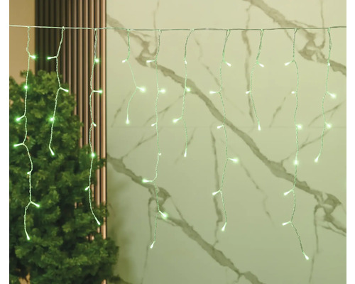 Ghirlandă luminoasă cu șuvițe atârnate și lămpi mici