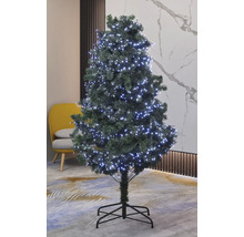 Pom de Crăciun artificial decorat cu lumini LED în interior