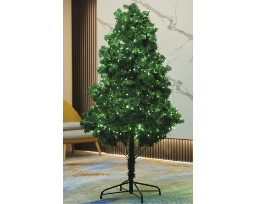 Brad artificial de Crăciun cu iluminare interioară