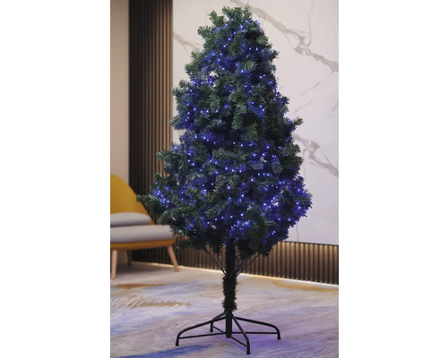 Brad artificial de Crăciun cu iluminare pentru interior