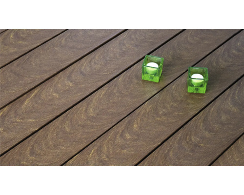 Scânduri de terasă din lemn cu două suporturi pentru lumânări tip pastilă