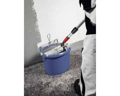 Găleată de vopsea cu trafalet, grătar de ștergere și tijă telescopică pentru vopsit