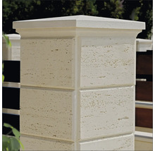 Coloană decorativă din travertin pentru exterior