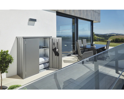 Dulap metalic de grădină pentru depozitare pe terasă