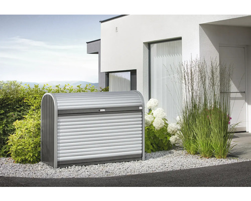 Mască tomberon Biohort StoreMax 160 metal 163x78x120 cm argintiu/gri