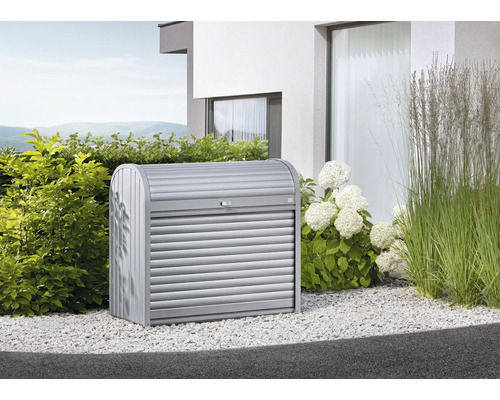 Mască tomberon Biohort StoreMax 120 metal 117x73x109 cm argintiu