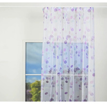 Decorarea ferestrelor cu perdea transparentă cu model cu buline