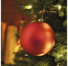 Glob de Crăciun roșu în bradul de Crăciun