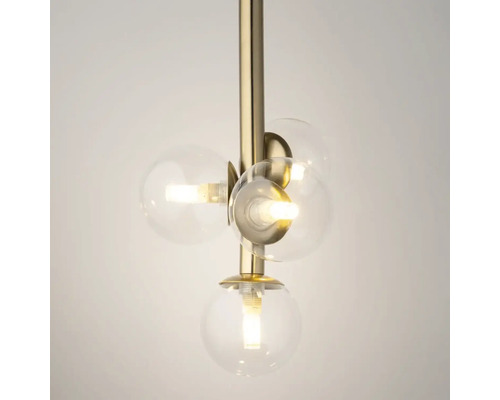 Lumină suspendată cu abajururi rotunde din sticlă pentru interior