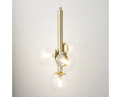 Lustr cu mai multe sfere de sticlă