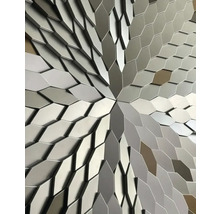 Design decorativ de perete cu elemente în formă de romb
