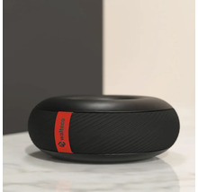 Logo Walteco pe un difuzor negru, rotund