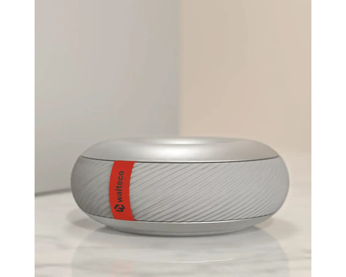 Logo Walteco pe un dispozitiv rotund