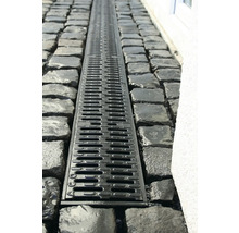 Canal de scurgere metalic încorporat în pavaj