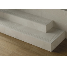 Scară cu placaj și profile pentru trepte