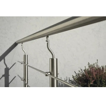 Balustradă din oțel inoxidabil cu stâlpi și traverse