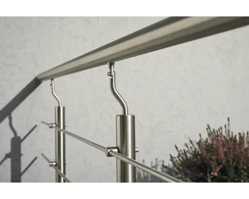 Balustradă din oțel inoxidabil cu stâlpi și traverse