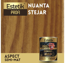 Lazura premium pentru lemn Estetik Profi Stejar, aspect semi-mat