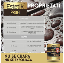 Informații despre lazura pentru lemn Estetik Profi: Proprietăți, acoperire, timp de uscare și avantaje