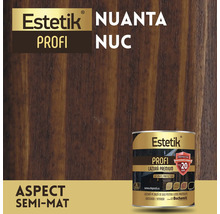 Lazura pentru lemn Estetik Profi Nuc cu aspect semi-mat
