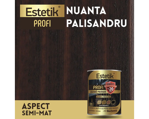Lazură pentru lemn Estetik Profi nuanța palisandru