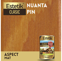 Lazura pentru lemn Estetik Clasic, nuanta pin, aspect mat