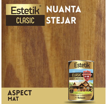 Conservă lazură lemn Estetik Classic cu nuanță de stejar și aspect mat