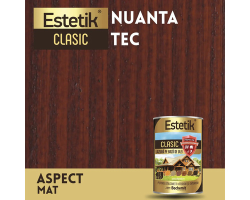 Lac pe baza de ulei Estetik Clasic Nuanta Tec, aspect mat