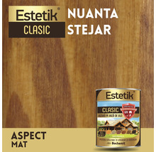 Lazură pentru lemn Estetik, nuanța stejar, aspect mat